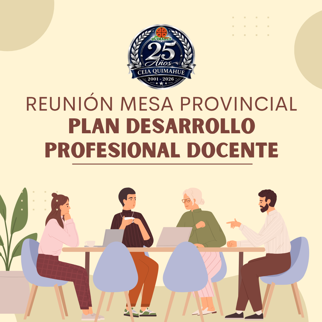 REUNION MESA PROVINCIAL PLAN DESARROLLOPROFESIONAL DOCENTE